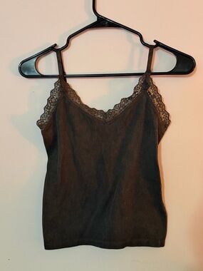 Rue21 Lace-Trim Ribbed Cami - Brown